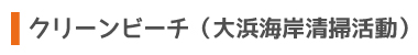 クリーンビーチ（大浜海岸清掃活動）